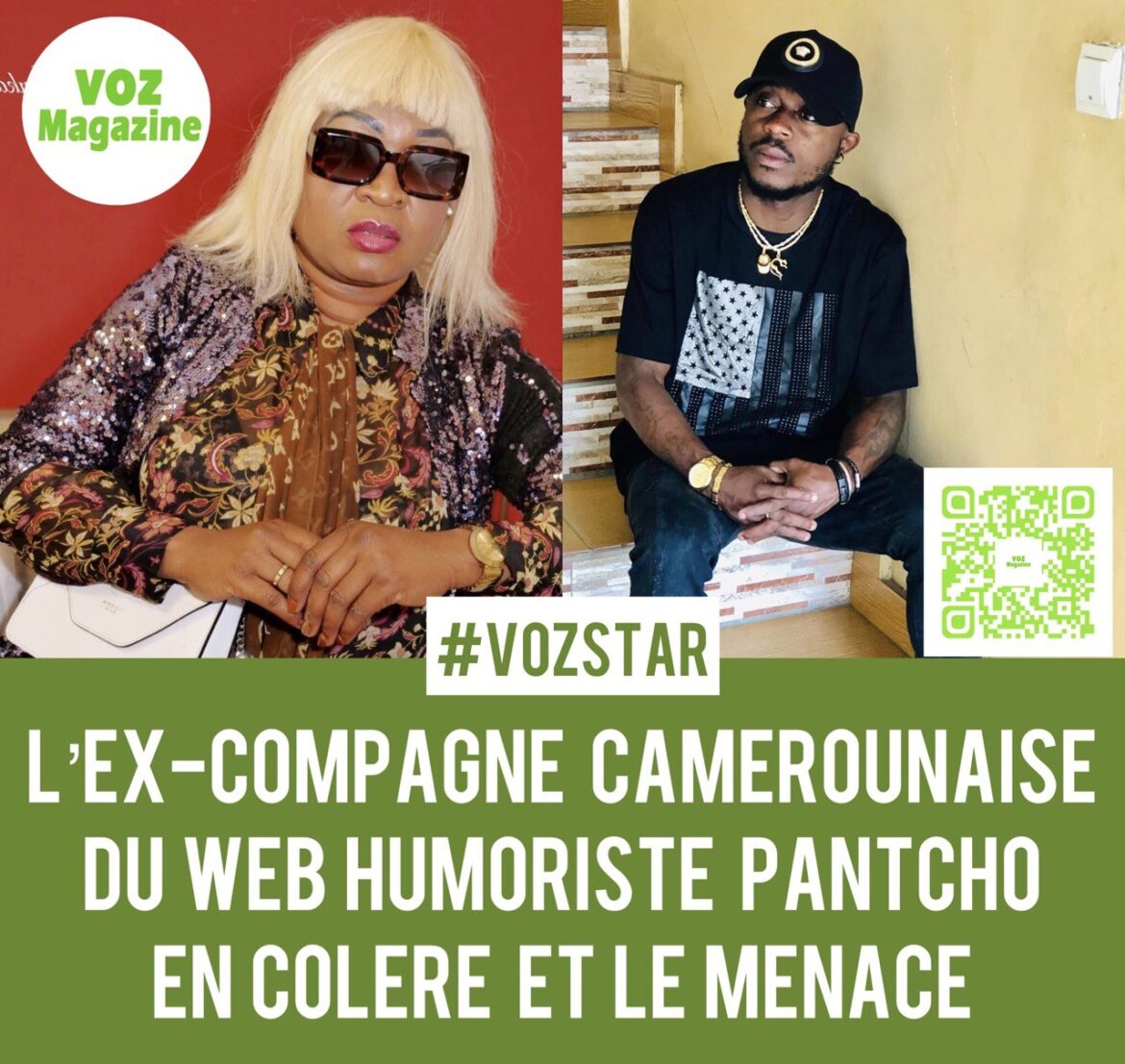 L’EX-COMPAGNE CAMEROUNAISE DU WEB HUMORISTE PANTCHO EN COLÈRE ET LE MÉNACE