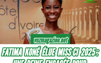 Fatima koné élue Miss Côte d’Ivoire  avec sa couronne