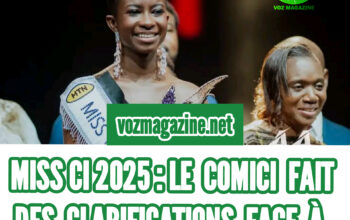 Fatima koné élue Miss Côte d’Ivoire avec sa couronne.